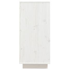 Servantă, alb, 60x34x75 cm, lemn masiv de pin, 6 image