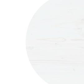 Blat de masă, alb, Ø70x2,5 cm, lemn masiv de pin, 3 image