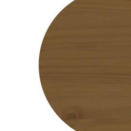 Blat de masă, maro, Ø30x2,5 cm, lemn masiv de pin, 3 image
