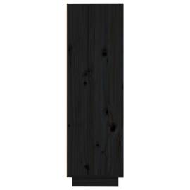 Dulap înalt, negru, 37x34x110 cm, lemn masiv de pin, 6 image