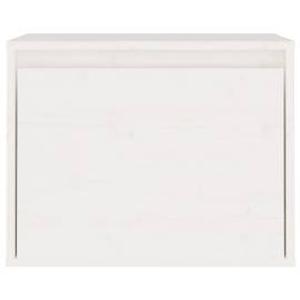 Dulap de perete, alb, 45x30x35 cm, lemn masiv de pin, 5 image
