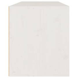 Dulap de perete, alb, 80x30x35 cm, lemn masiv de pin, 5 image