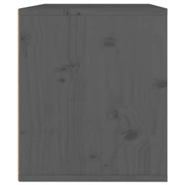 Dulap de perete, gri, 45x30x35 cm, lemn masiv de pin, 6 image