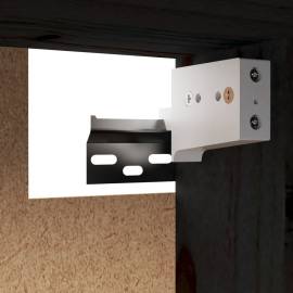 Dulap de perete, negru, 45x30x35 cm, lemn masiv de pin, 9 image