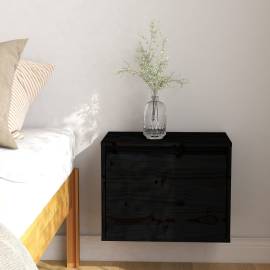 Dulap de perete, negru, 45x30x35 cm, lemn masiv de pin, 3 image