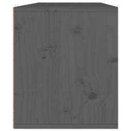 Dulapuri de perete, 2 buc., gri, 45x30x35 cm, lemn masiv de pin, 7 image