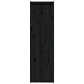Dulapuri de perete, 2 buc., negru, 30x30x100 cm, lemn masiv pin, 4 image