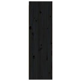 Dulapuri de perete, 2 buc., negru, 30x30x100 cm, lemn masiv pin, 5 image
