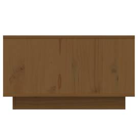 Măsuţă de cafea, maro miere, 55x56x32 cm, lemn masiv de pin, 7 image