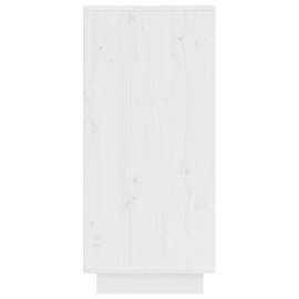 Servantă, alb, 31,5x34x75 cm, lemn masiv de pin, 6 image