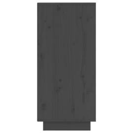 Servantă, gri, 31,5x34x75 cm, lemn masiv de pin, 6 image