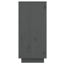 Servantă, gri, 60x34x75 cm, lemn masiv de pin, 7 image