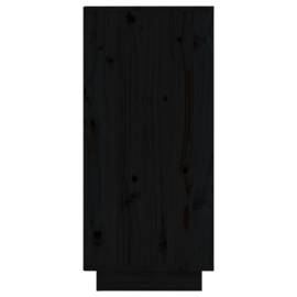 Servantă, negru, 31,5x34x75 cm, lemn masiv de pin, 6 image