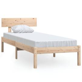 Cadru de pat, 90x200 cm, lemn masiv de pin, 2 image