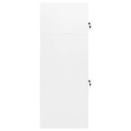 Dulap pentru șa, alb, 53x53x140 cm, oțel, 3 image