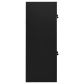 Dulap pentru șa, negru, 53x53x140 cm, oțel, 3 image