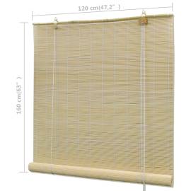 Jaluzea din bambus 120 x 160 cm, natural, 6 image