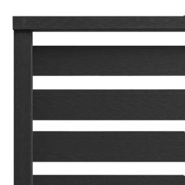 Panou de gard, negru, 180x180 cm, wpc, 3 image