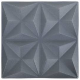 Panouri de perete 3d, 24 buc., gri origami, 50x50 cm, 6 m², 5 image