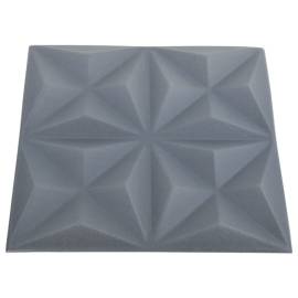 Panouri de perete 3d, 24 buc., gri origami, 50x50 cm, 6 m², 4 image