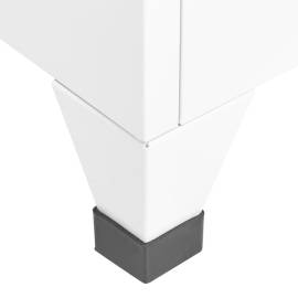 Dulap de vestiar, alb, 38x45x180 cm, oțel, 6 image