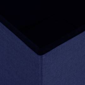 Taburet de depozitare pliabil, albastru, imitație de pânză, 6 image