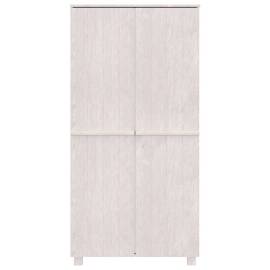 Șifonier, alb, 89x50x180 cm, lemn masiv pin, 5 image