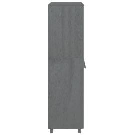 Șifonier, gri închis, 89x50x180 cm, lemn masiv pin, 6 image