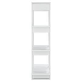 Bibliotecă/separator cameră, alb, 80x30x123,5 cm, 6 image