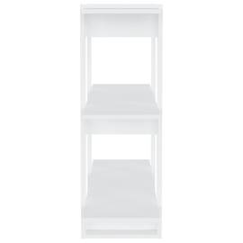 Bibliotecă/separator cameră, alb, 80x30x87 cm, 6 image