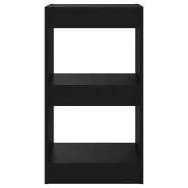 Bibliotecă/separator cameră, negru, 40x30x72 cm, 5 image