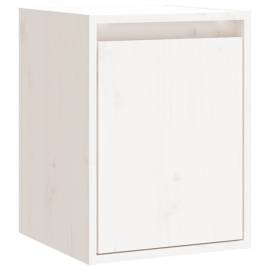 Dulap de perete, alb, 30x30x40 cm, lemn masiv de pin, 2 image