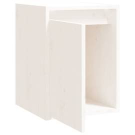 Dulap de perete, alb, 30x30x40 cm, lemn masiv de pin, 6 image