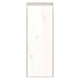 Dulap de perete, alb, 30x30x80 cm, lemn masiv de pin, 5 image