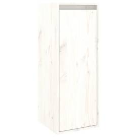 Dulap de perete, alb, 30x30x80 cm, lemn masiv de pin, 2 image