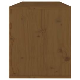 Dulap de perete, maro miere, 80x30x35 cm, lemn masiv de pin, 5 image