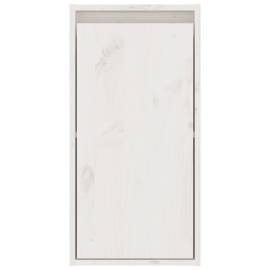 Dulapuri de perete, 2 buc., alb, 30x30x60 cm, lemn masiv de pin, 8 image