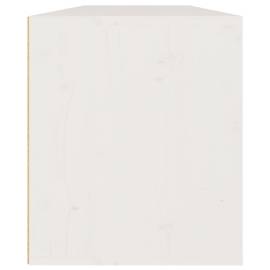 Dulapuri de perete, 2 buc., alb, 60x30x35 cm, lemn masiv de pin, 7 image