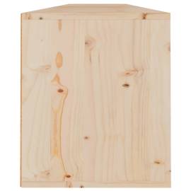 Dulapuri de perete 2 buc.,100x30x35 cm, lemn masiv de pin, 7 image