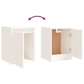 Dulapuri de perete 2 buc. alb, 30x30x40 cm, lemn masiv de pin, 8 image