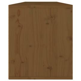 Dulapuri de perete 2 buc. maro miere 60x30x35 cm lemn masiv pin, 8 image