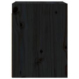 Dulapuri de perete 2 buc.negru, 30x30x40 cm, lemn masiv de pin, 7 image