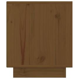 Noptieră, maro miere, 40x34x40 cm, lemn masiv de pin, 6 image