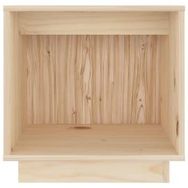 Noptiere, 2 buc., 40x30x40 cm, lemn masiv de pin, 5 image