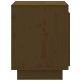 Noptiere, 2 buc, maro miere, 40x30x40 cm, lemn masiv de pin, 9 image