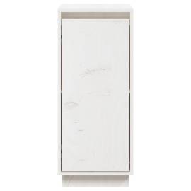 Servantă, alb, 31,5x34x75 cm, lemn masiv de pin, 6 image