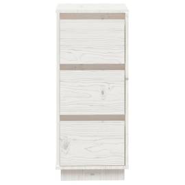 Servantă, alb, 32x34x75 cm, lemn masiv de pin, 5 image