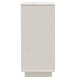 Servantă, alb, 32x34x75 cm, lemn masiv de pin, 6 image