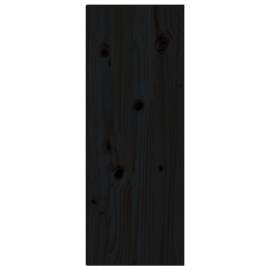 Dulap de perete, negru, 30x30x80 cm, lemn masiv de pin, 6 image