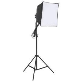 Kit de iluminat pentru studio foto cu fundaluri și reflector, 2 image